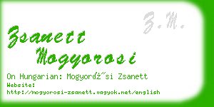 zsanett mogyorosi business card